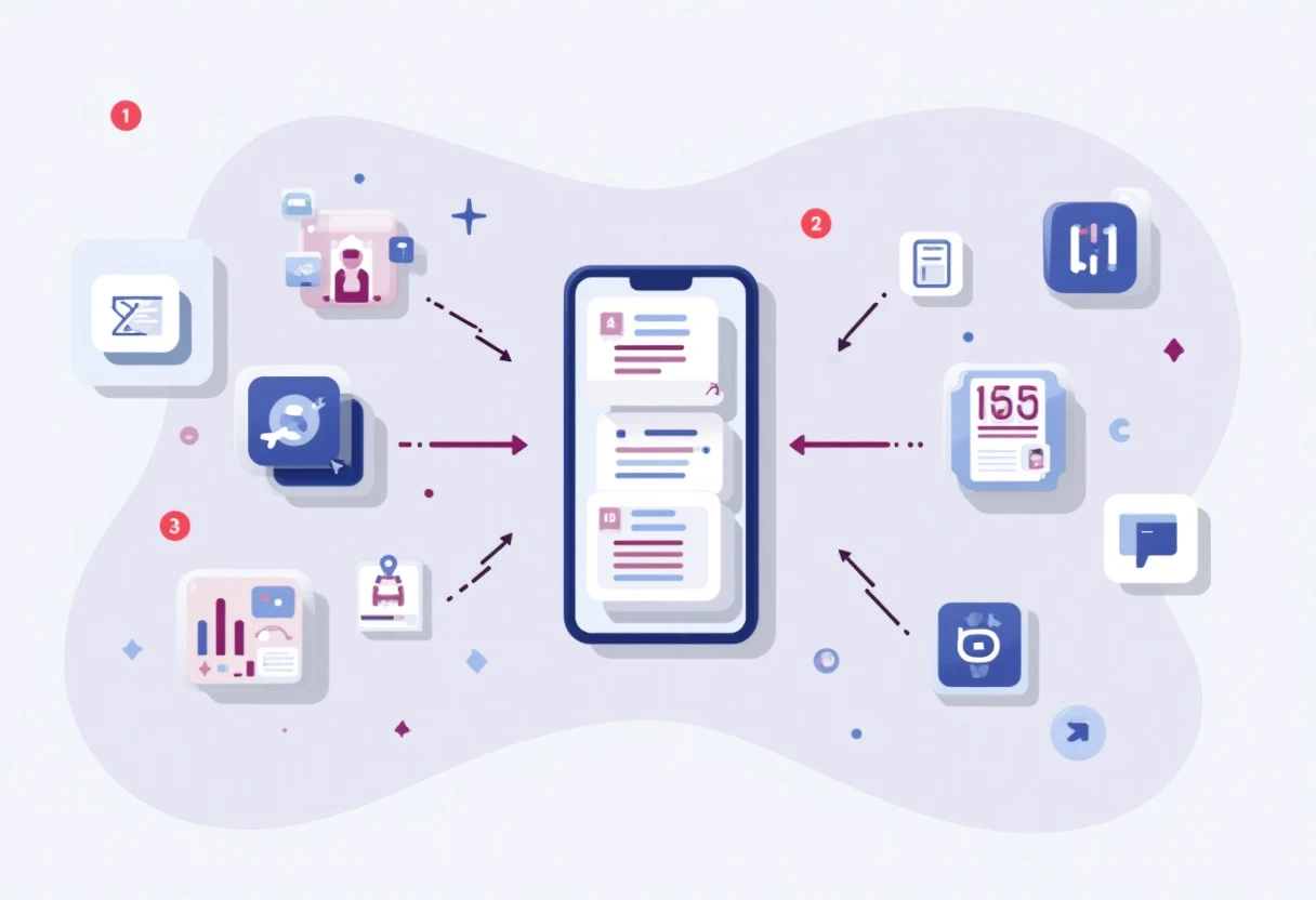 Abstract representation of productivity apps